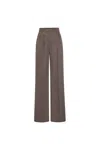 Rebecca Vallance Noah Pleated Trousers In Brown