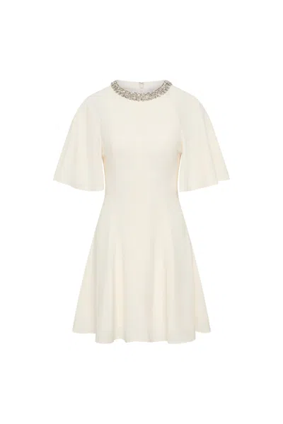 Rebecca Vallance Noemie Mini Dress In White