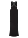 Rebecca Vallance Nyx Strapless Gown In Black