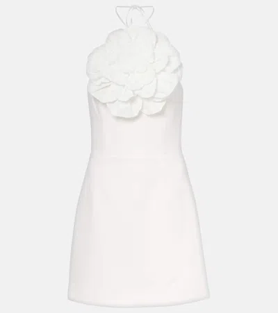 Rebecca Vallance Odetta Floral-appliqué Halterneck Minidress
