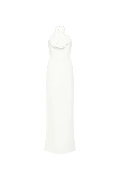 Rebecca Vallance Odetta Halter Gown In White