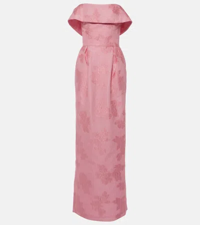 Rebecca Vallance Off-shoulder Gown In Pink