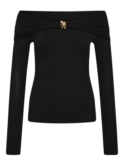Rebecca Vallance Off-shoulder Top In Black