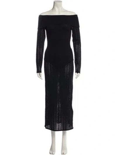 Pre-owned Rebecca Vallance Off-the-shoulder Long Dress W/ Tags In Multi