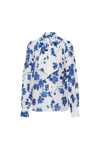 Rebecca Vallance Orchid Blues Blouse In White