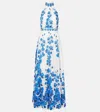 Rebecca Vallance Orchid Blues Maxi Dress In Blau
