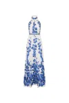 Rebecca Vallance Orchid Blues Maxi Dress