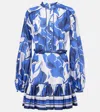 Rebecca Vallance Paros Floral Cotton Minidress In Multi