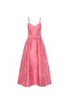 Rebecca Vallance Petra Midi Dress - Women's - Polyester/silk/fabric In Pink