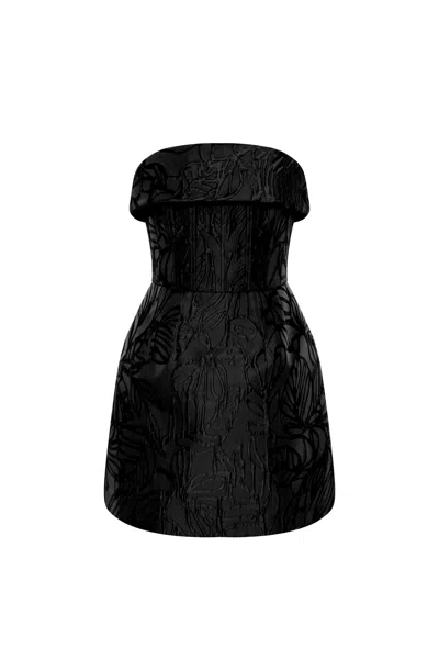 Rebecca Vallance Petra Mini Dress In Black