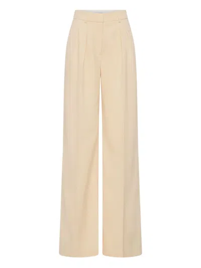 Rebecca Vallance Pleated Trousers In Neutral