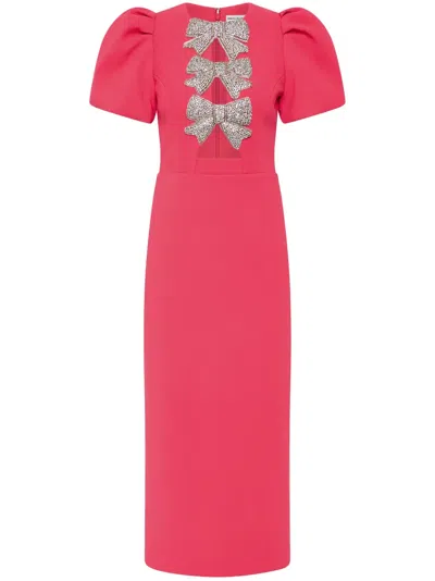 Rebecca Vallance Posey Midi Dress In Pink
