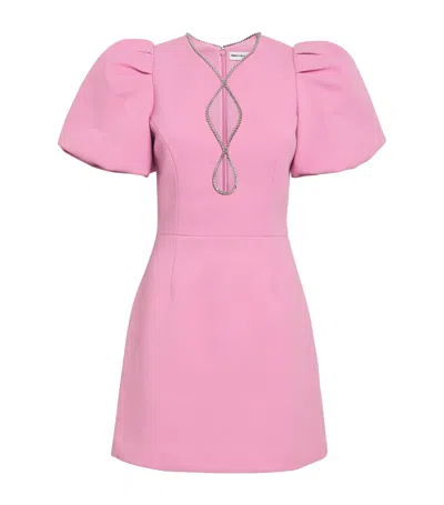 Rebecca Vallance Karina Crystal-embellished Mini Dress In Pink
