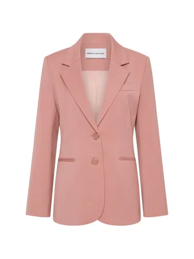 Rebecca Vallance Ramona Notch-lapels Blazer In Pink