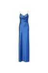 Rebecca Vallance R Vallance Remi Strp Lace Insert Gown Blue In Blue