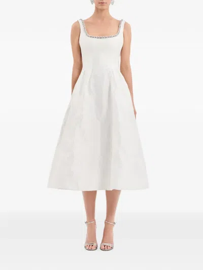 Rebecca Vallance Revolution Midi Dress In White