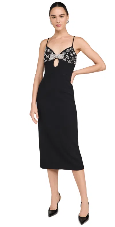 Rebecca Vallance X Nicky Hilton Valor Midi Dress In Black