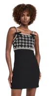 Rebecca Vallance Rina Strap Mini Dress In Black