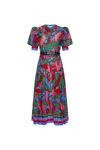 Rebecca Vallance Romona Button Midi Dress
