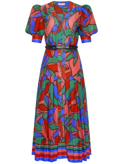 Rebecca Vallance Romona Midi Dress In Pink