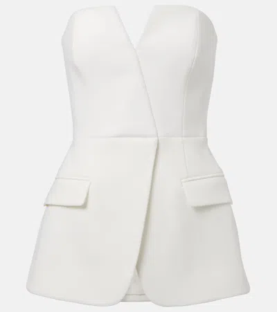 Rebecca Vallance Rory Crêpe Top In White