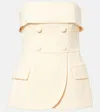 Rebecca Vallance Rowan Strapless Top In Neutral