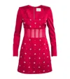 Rebecca Vallance Satin Embellished Carmella Mini Dress In Multi