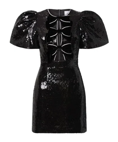 Rebecca Vallance X Nicky Hilton Lena Mini Dress In Black