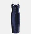 Rebecca Vallance Sequined Gown In Blue