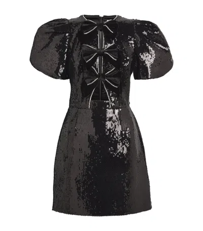 Rebecca Vallance X Nicky Hilton Lena Mini Dress In Black