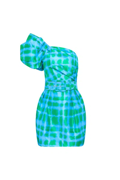 Rebecca Vallance Serafina Mini Dress In Blue