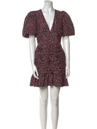 Pre-owned Rebecca Vallance Silk Mini Dress In Blue