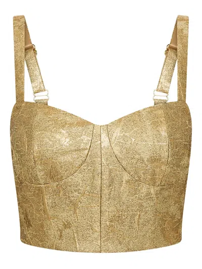 Rebecca Vallance Solana Structured Top In Brown