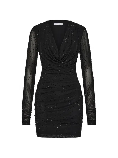 Rebecca Vallance Stardust Mini Dress In Black