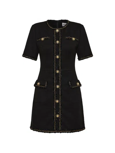 Rebecca Vallance Stargazing Mini Dress In Black