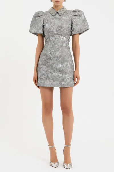Rebecca Vallance Sterling Mini Dress In Gray