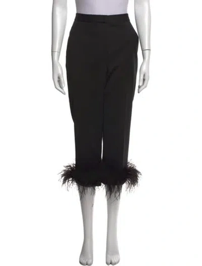 Pre-owned Rebecca Vallance Straight Leg Pants In Black