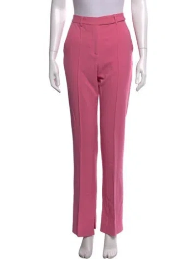 Pre-owned Rebecca Vallance Straight Leg Pants In Pink
