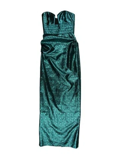 Pre-owned Rebecca Vallance Strapless Long Dress W/ Tags In Multi