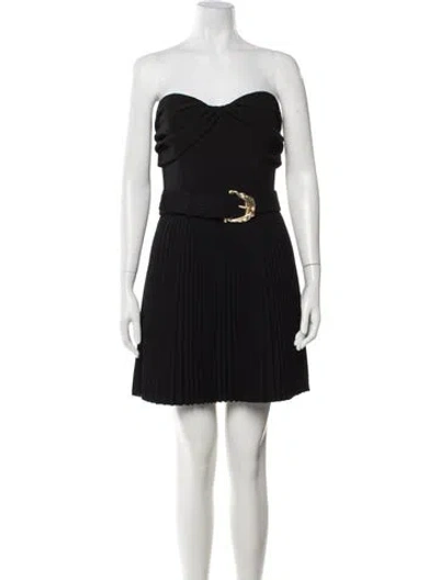 Pre-owned Rebecca Vallance Strapless Mini Dress W/ Tags In Black