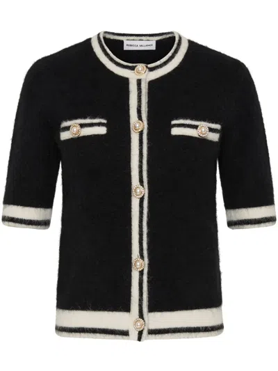 Rebecca Vallance Sutton Knitted Top In Black