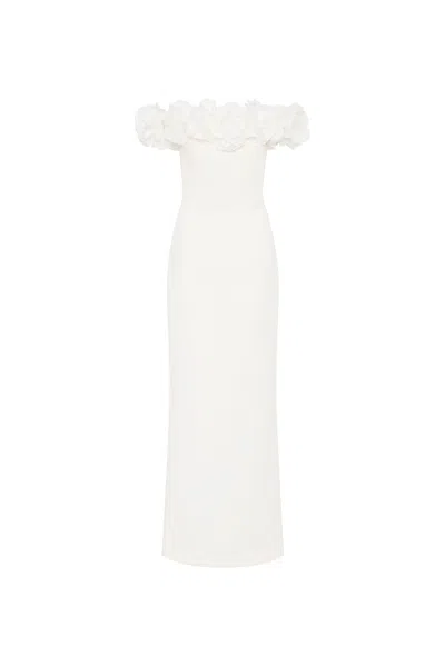 Rebecca Vallance Tessa Flower Gown In Pink