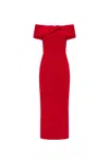 Rebecca Vallance Chiara Off-the-shoulder Midi Dress