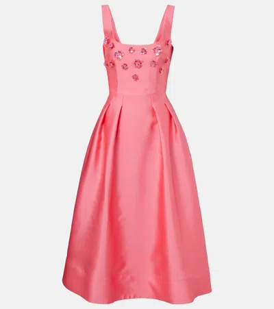Rebecca Vallance Tilda Embellished Cocktail Dress In Pink