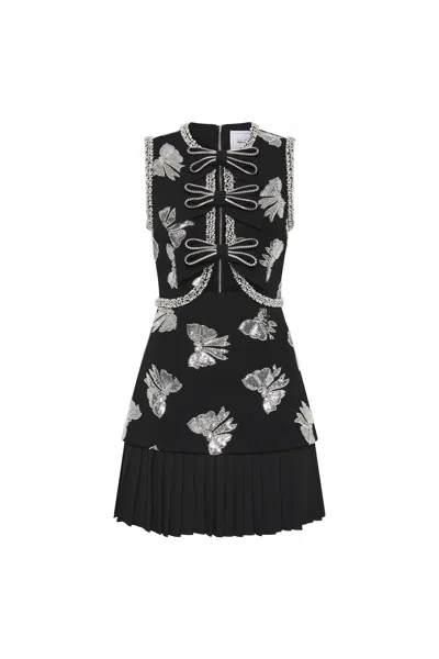 Rebecca Vallance Valor Sleeveless Mini Dress In Black