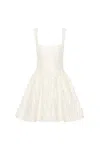 Rebecca Vallance Vanilla Dreams Square-neck Mini Dress In White