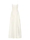 Rebecca Vallance Vanilla Dreams Textured-panelled Gown In White