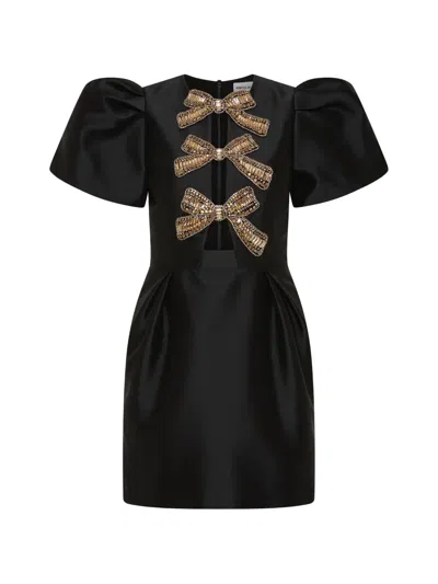 Rebecca Vallance Venus Mini Dress In Black