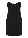 Rebecca Vallance Black Altair Short Black Dress In Black