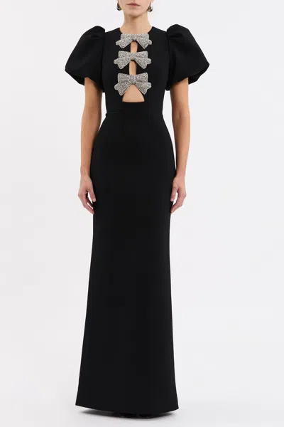 REBECCA VALLANCE VIOLETTA PUFF SLEEVE GOWN